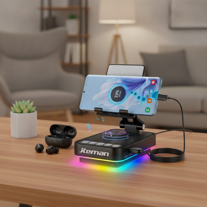 4-In-1 Bluetooth Speaker Phone Stand